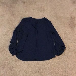 A navy blue shirt